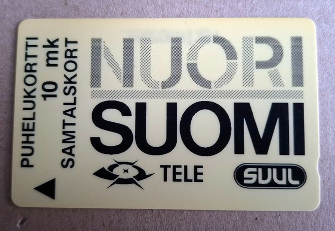 Nuori Suomi SVUL Tele MS1 puhelinkortti 10 mk 1992
