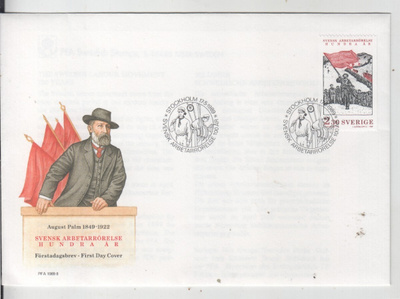 Ruotsi FDC 1980 Työväenliike.