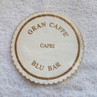 GRAN CAFFE CAPRI BLU BAR COASTER VINTAGE TUOPINALUNEN - pikkukuva 1