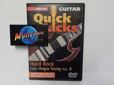 QUICK LICKS HARD ROCK, STYLE: ANGUS YOUNG UUSI DVD