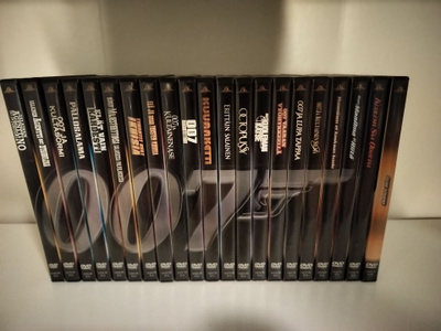 Bond kokoelma. 21 Dvd leffaa.