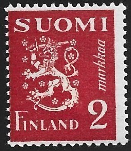 1936 M-30 2 mk syvänkarmiininpunainen ** Lape 197 b LSP Lm 3