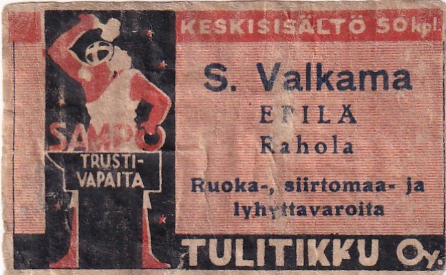 Tampere, Epilä, Rahola S. Valkama  sk2/8