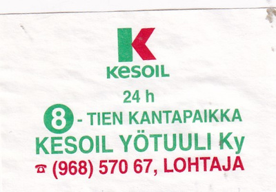 Lohtaja, Kesoil Yötuuli Ky    8/9
