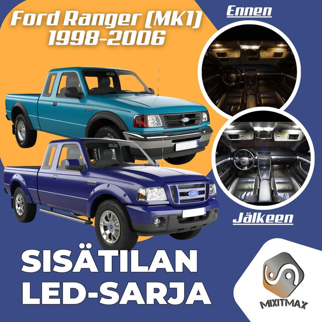 Ford Ranger (MK1) Sisätilan LED-sarja 4-osainen