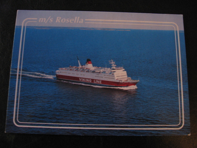 Laivakortti, M/S Rosella. Kulkenut v 1992