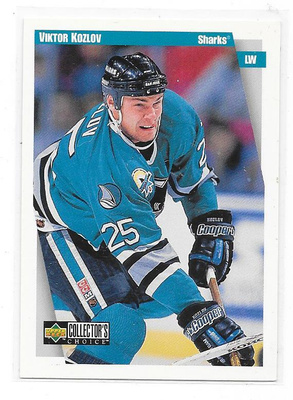 97-98 Collector`s Choice #217 Viktor Kozlov San Jose Sharks