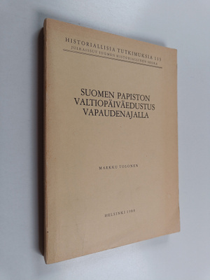 Markku Tolonen : Suomen papiston valtiopäiväedustus vapau...