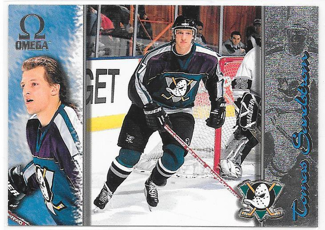 1997-98 Pacific Omega #6 Tomas Sandström Anaheim Ducks