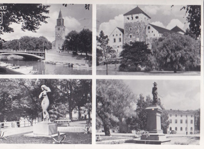 Turku - Åbo, Nelikuvakortti      b481