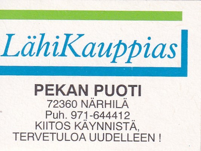 Närhilä, Pekan Puoti    b590