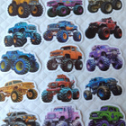 Monsteriauto tarrat 15kpl - pikkukuva 1