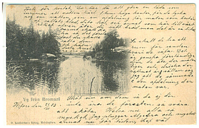 BROMARF. Näkymä Bromarfista, vanha, hieno kortti, -1903