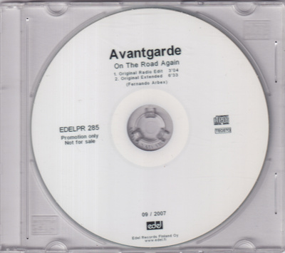 Avantgarde - On The Road Again (CDr, Single, Promo)