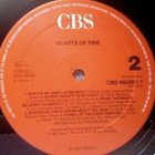 HEARTS OF FIRE :: ORIGINAL FILM SOUNDTRACK : VINYYLI LP 1987 - pikkukuva 4