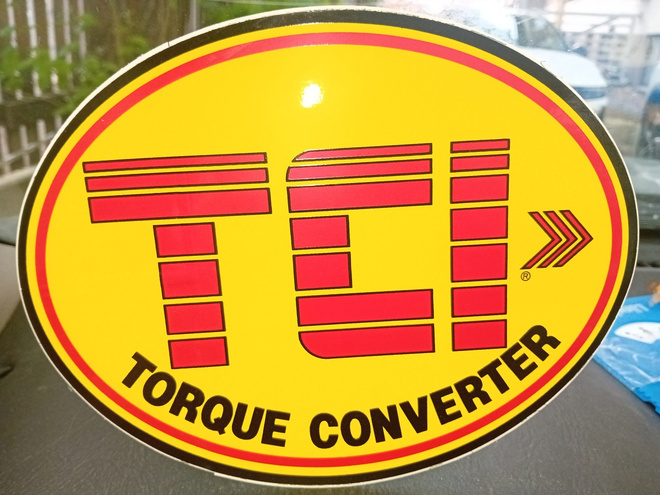 2 kpl käyttämätön vanha tarra TORQUE CONVERTER ( SIS POSTIKU