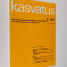 Kasvatus 5/1975 : Suomen kasvatustieteelllinen aikakauskirja - pikkukuva 1