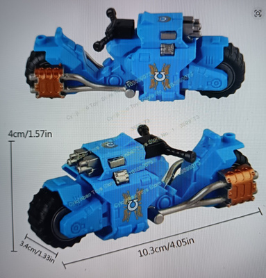 WARHAMMER Ultramarines Bike -Lego yhteensopiva pyörä (UUSI)