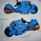 WARHAMMER Ultramarines Bike -Lego yhteensopiva pyörä (UUSI) - pikkukuva 1