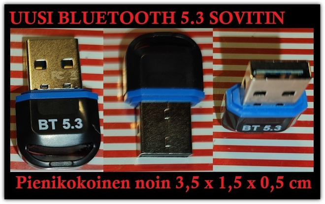 Uusi Bluetooth 5.3 USB-sovitin / Bluetooth-dongle