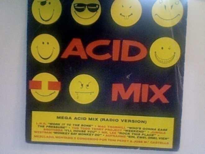 ACID MIX :: MEGA ACID MIX :: VINYYLI RARE SINGLE 7"