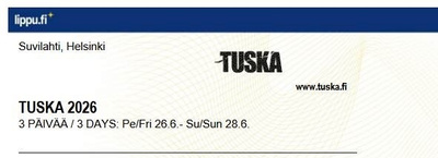 TUSKA 3pv lippu.