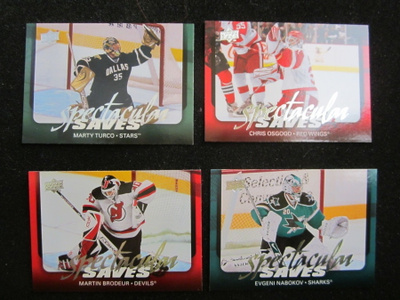 2008-09 UPPER DECK TALES SPECTACULAR SAVES 4 KORTTIA BRODEUR