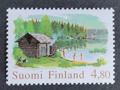 1999 Yleismerkki - sauna 4,80 mk **