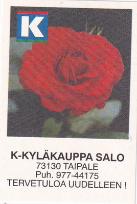 Taipale. K- Kyläkauppa Salo   ,1/13