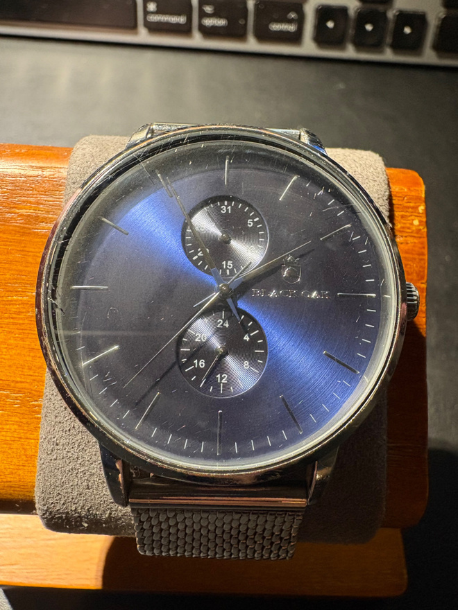 Black Oak Shumardii B7300 sininen mesh-rannekello