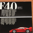 1991 Ferrari esite - KUIN UUSI - 30 siv - F40 Testarossa - pikkukuva 3
