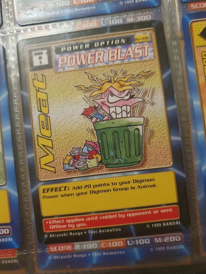 [M] 1999 Bandai Digimon - Non Holo card Bo-106