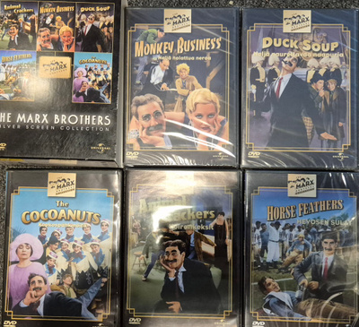THE MARX BROTHERS -DVD.SUOMIKANTISET KOTELOT