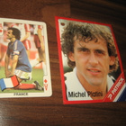 Michel Platini keräilykuva 1986 + tarra - pikkukuva 1