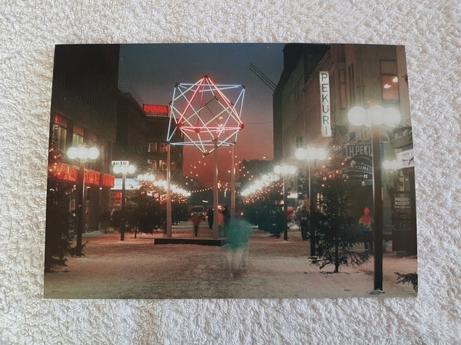 Oulu Rotuaari Joulu 1988 postikortti*