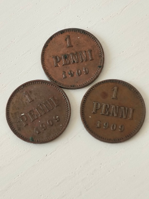 Pennit 1909 3kpl