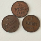 Pennit 1909 3kpl - pikkukuva 1