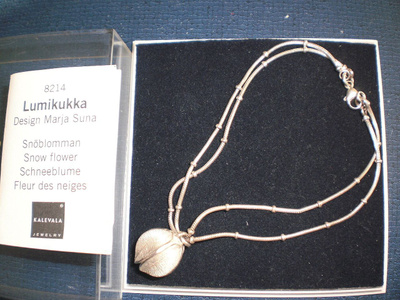 Kalevala Koru Lumikukka Hopea rannekoru