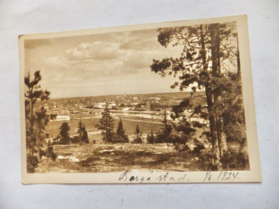 VANHA Postikortti Porvoo 1924
