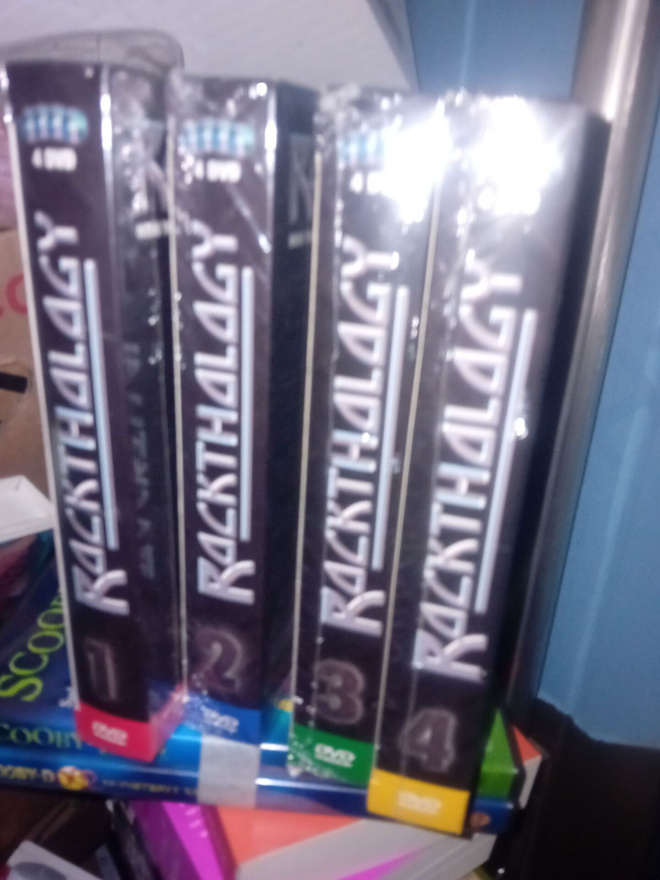 4 kpl 4Dvd box ROCKTHOLOGY 1, 2, 3 & 4 ( UUSI ) SIS POSTIKUL