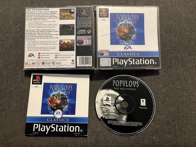 Populous - The Beginning PS1 (Suomijulkaisu)