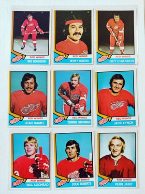 74-75 Opc - Detroit Red Wings 11kpl