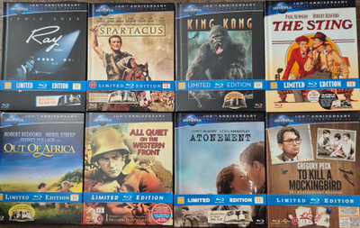 DIGIBOOK ELOKUVAT  8 KPL  -Blu-Ray