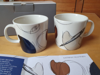 Arabia design muki, 2 kpl by Katariina Nuutinen