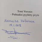 Tomi Voronin : Puhtaaksi pyyhitty pöytä (signeerattu, tek... - pikkukuva 3
