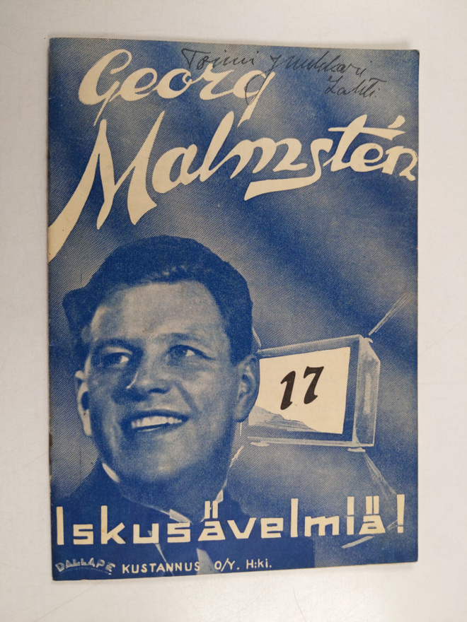 Georg Malmsten : Isku-sävelmiä : 17 vihko