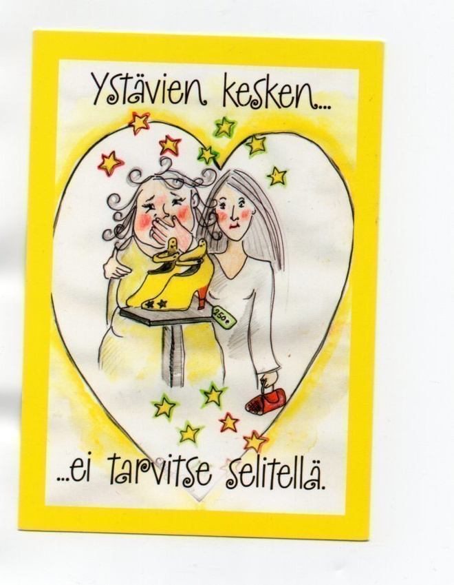 °°YSTÄVIEN KESKEN EI TARVITSE....°- KORTTI / Ramstadius,Ohvo