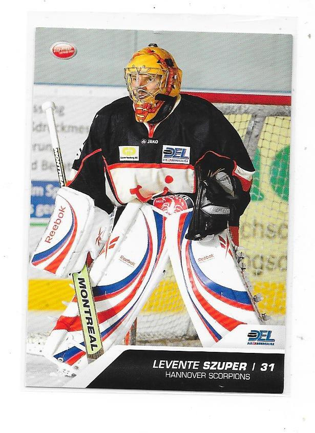 2009-10 DEL #202 Levente Szuper , Hannover Scorpions MV