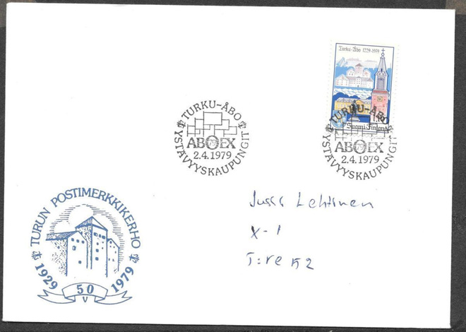 Turku - Turun postimerkkikerho 50v 2.4.1979