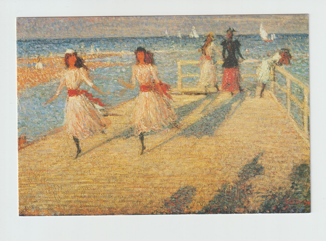 Postikortti, TAIDE, Laiturilla, Philip Wilson Steer